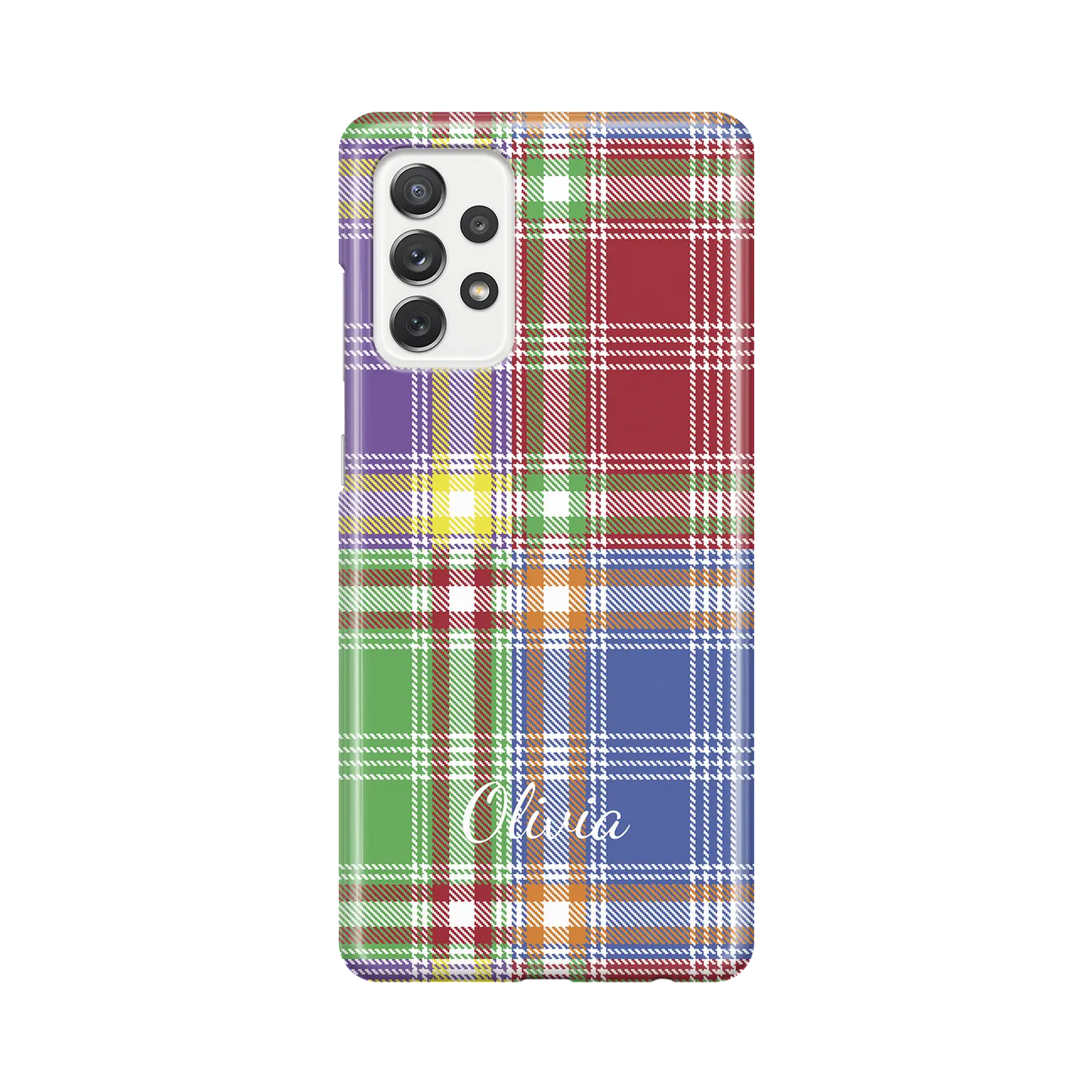 Plaid & Simple - Personalised Galaxy A Case