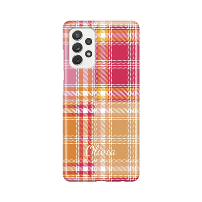 Plaid & Simple - Personalised Galaxy A Case