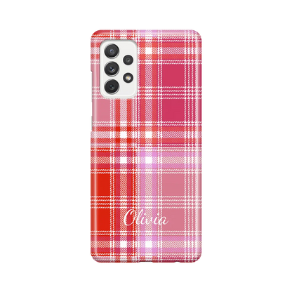 Plaid & Simple - Personalised Galaxy A Case