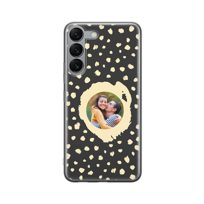 Grunge Dots Photo Style - Personalised Galaxy S Case