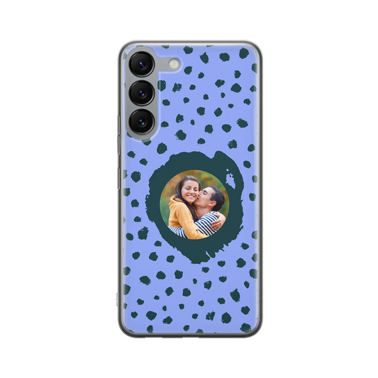 Grunge Dots Photo Style - Personalised Galaxy S Case
