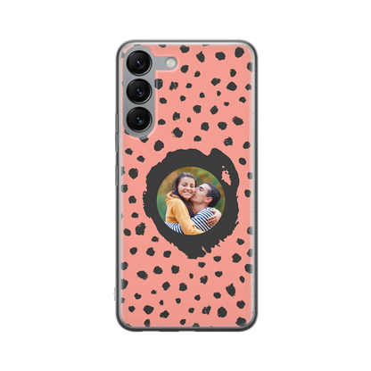 Grunge Dots Photo Style - Personalised Galaxy S Case