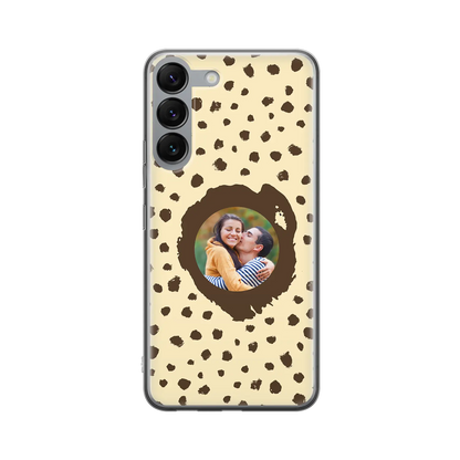 Grunge Dots Photo Style - Personalised Galaxy S Case