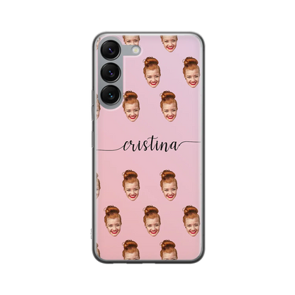 Face & Swirls - Personalised Galaxy S Case