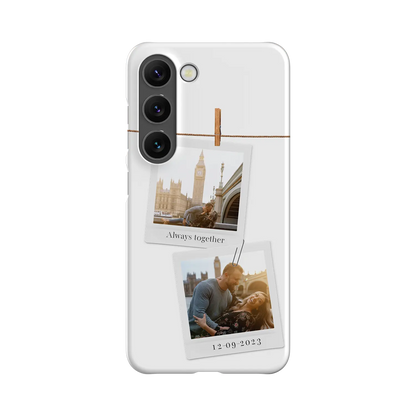 Polaroid Duo - Personalised Galaxy S Case