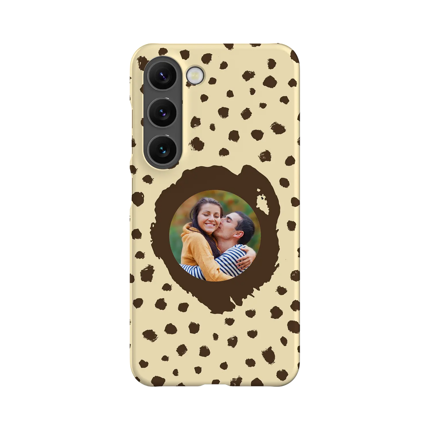 Grunge Dots Photo Style - Personalised Galaxy S Case