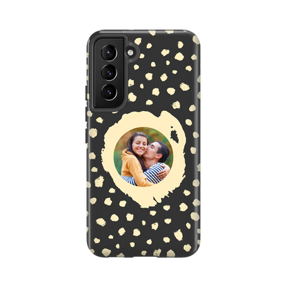 Grunge Dots Photo Style - Personalised Galaxy S Case