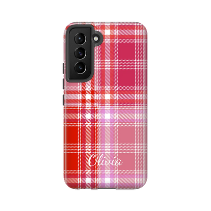 Plaid & Simple - Personalised Galaxy S Case