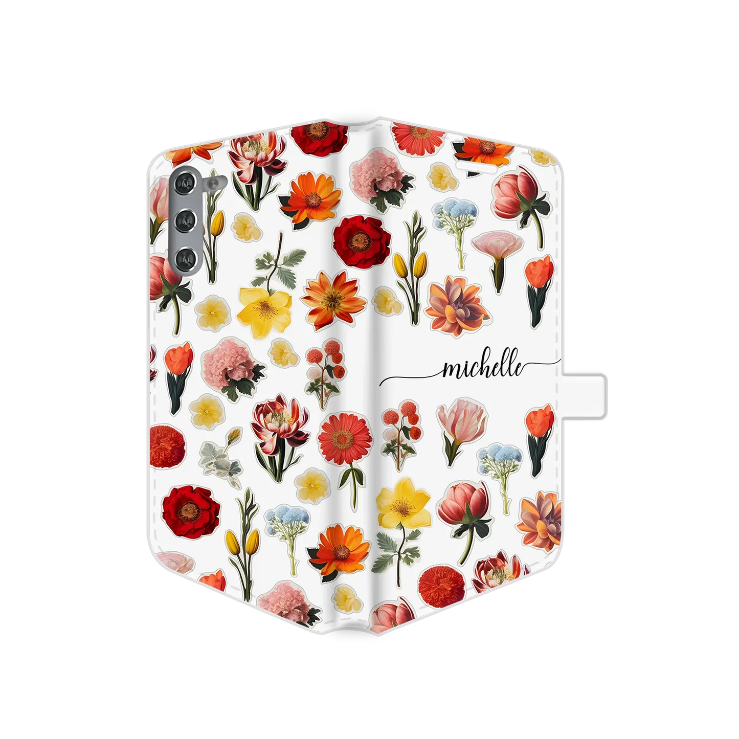 Flower Stickers - Personalised Galaxy S Case