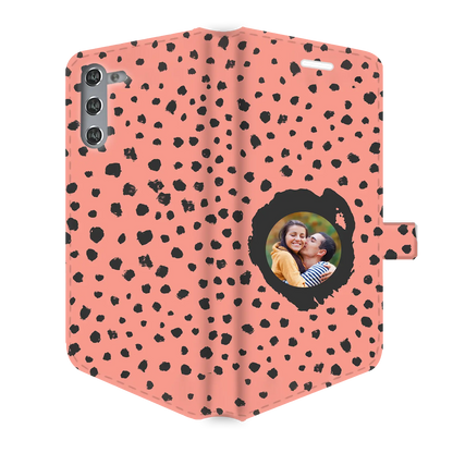 Grunge Dots Photo Style - Personalised Galaxy S Case