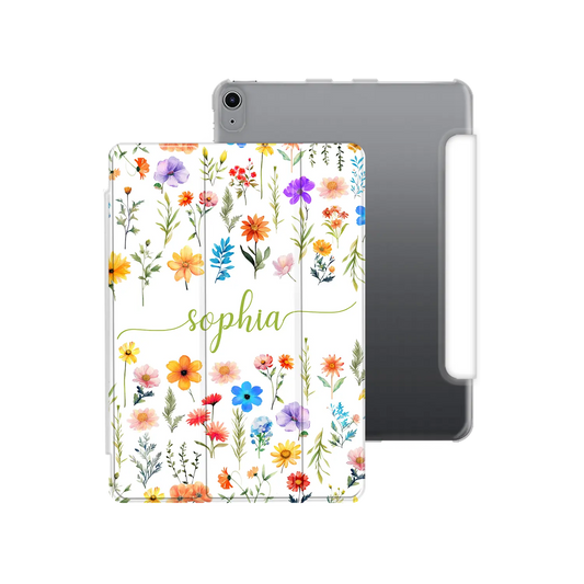 Flowers - Personalised iPad case