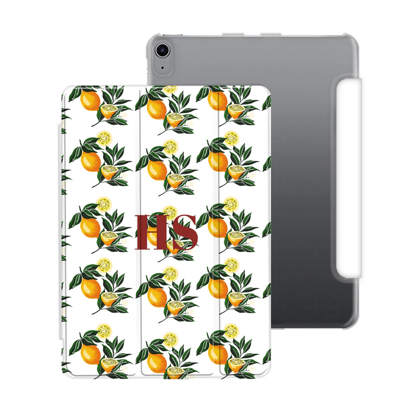 Lemon pattern - Personalised iPad Case