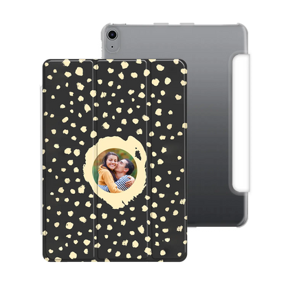 Grunge Dots Photo Style - Personalised iPad Case