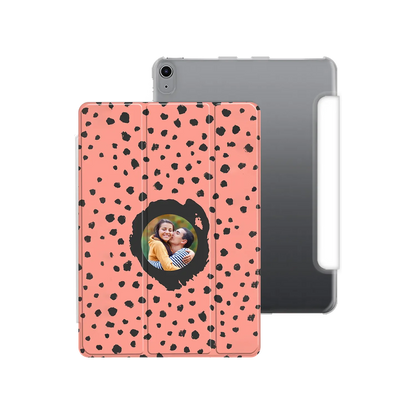 Grunge Dots Photo Style - Personalised iPad Case