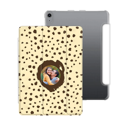 Grunge Dots Photo Style - Personalised iPad Case