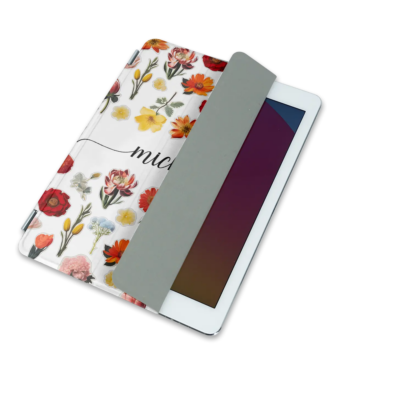 Flower Stickers - Personalised iPad Case