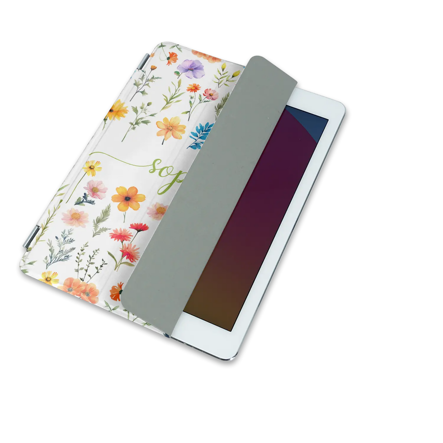 Flowers - Personalised iPad case