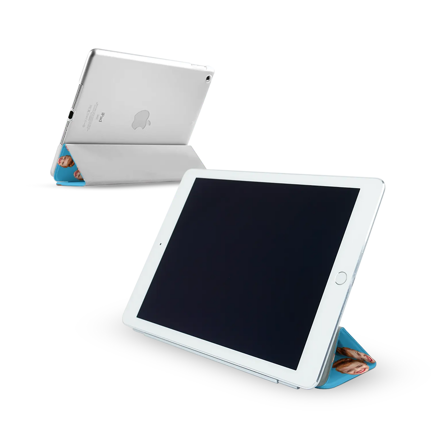 Face & Swirls - Personalised iPad Case