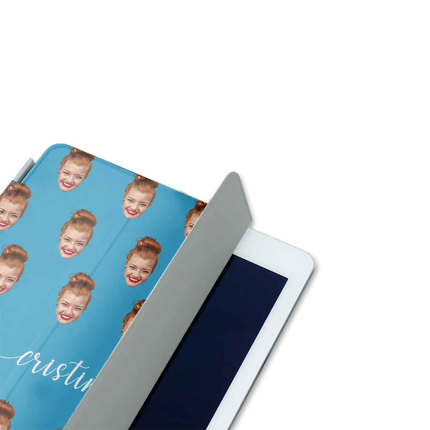 Face & Swirls - Personalised iPad Case