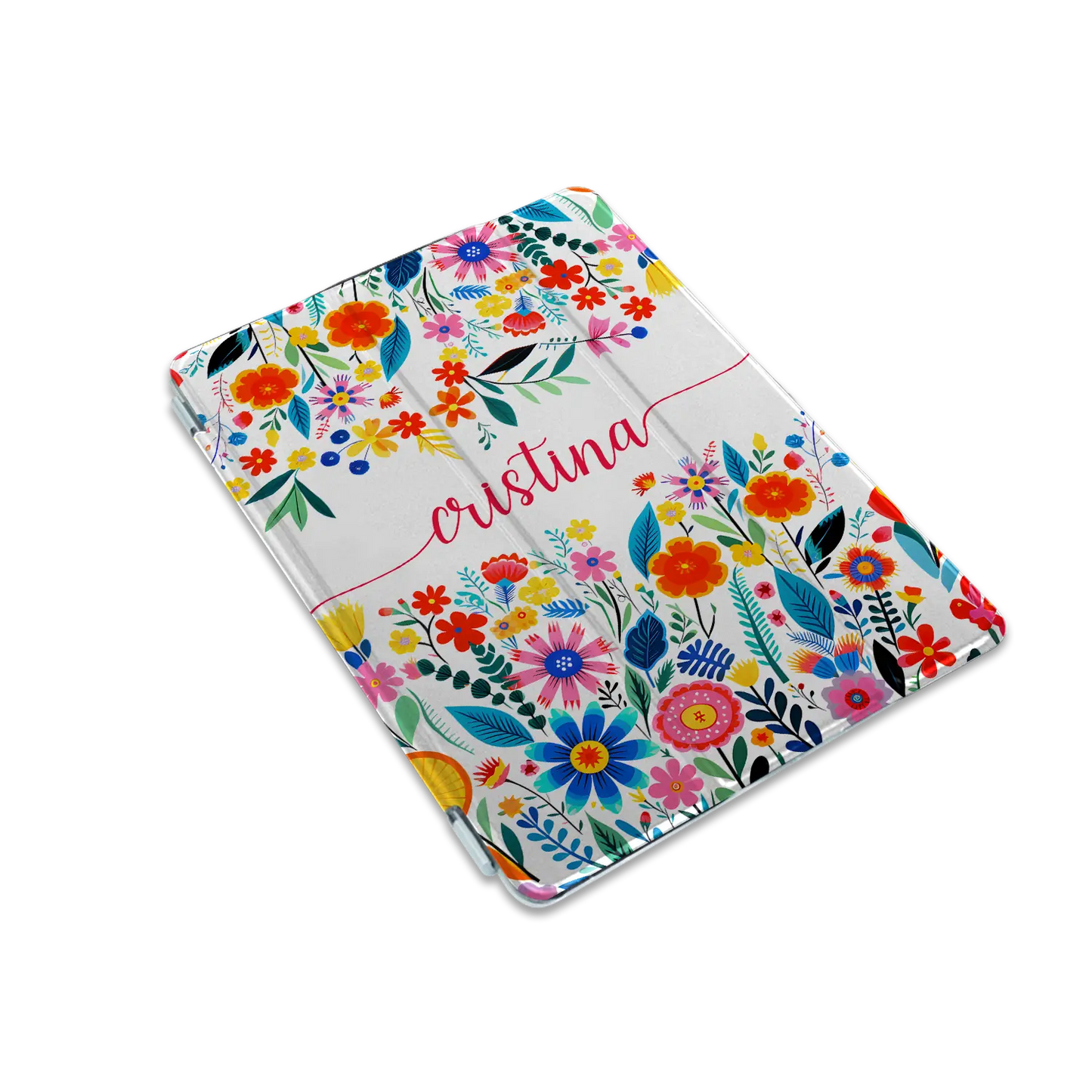 Happy Flowers - Personalised iPad case
