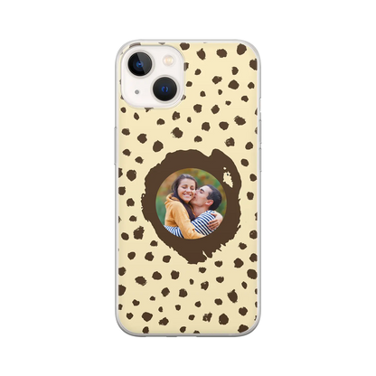 Grunge Dots Photo Style - Personalised iPhone Case