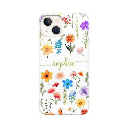 Flowers - Personalised iPhone case