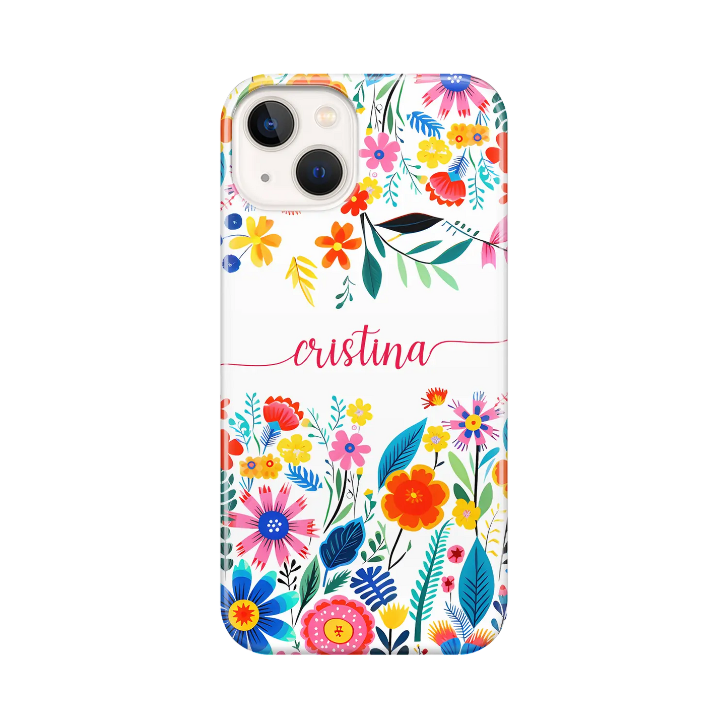 Happy Flowers - Personalised iPhone case