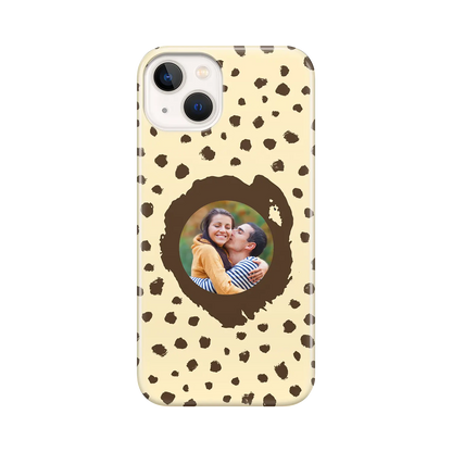 Grunge Dots Photo Style - Personalised iPhone Case