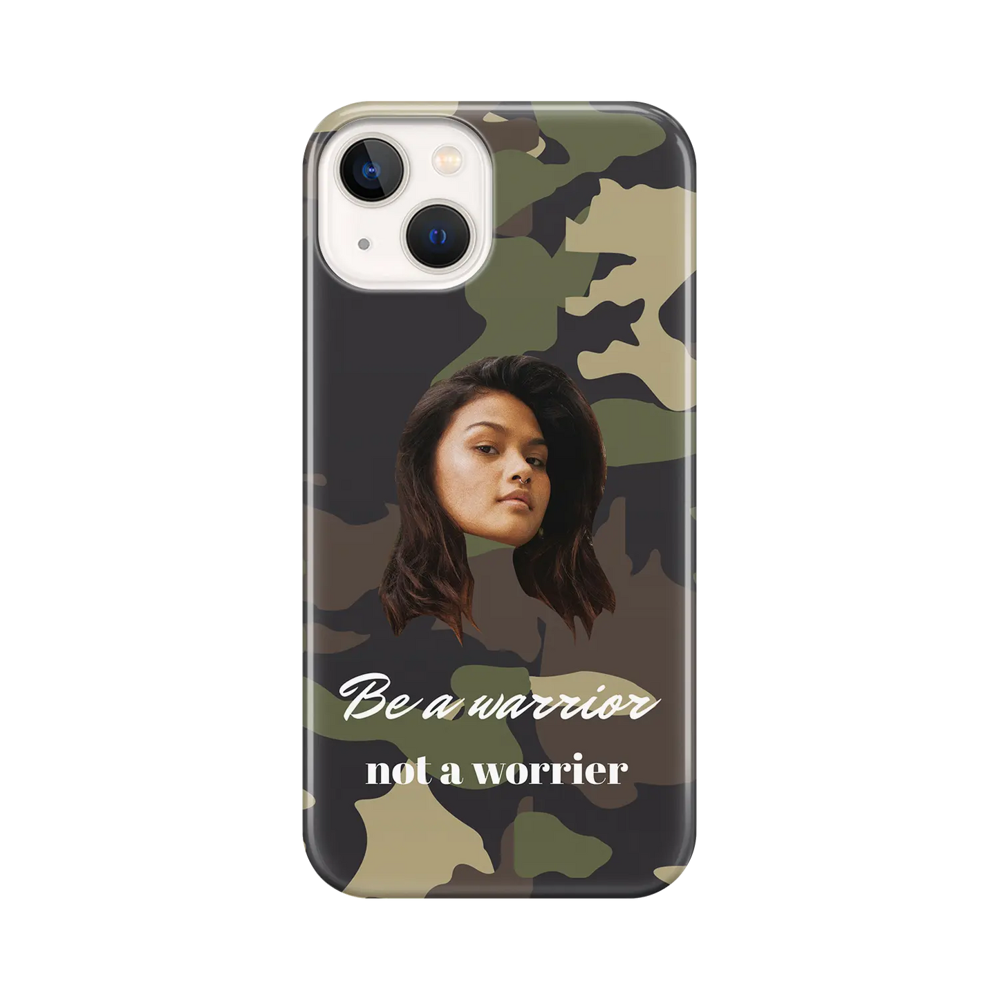 Let’s Face It - Camouflage - Personalised iPhone Case
