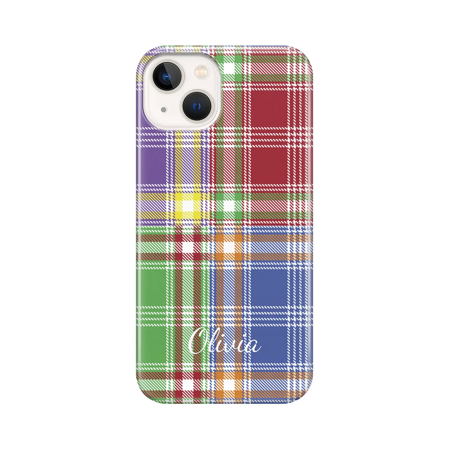 Plaid & Simple - Personalised iPhone Case