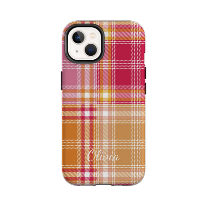 Plaid & Simple - Personalised iPhone Case