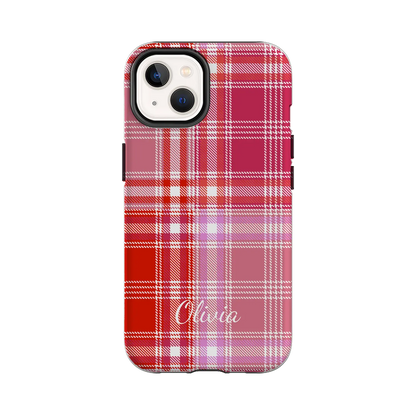 Plaid & Simple - Personalised iPhone Case