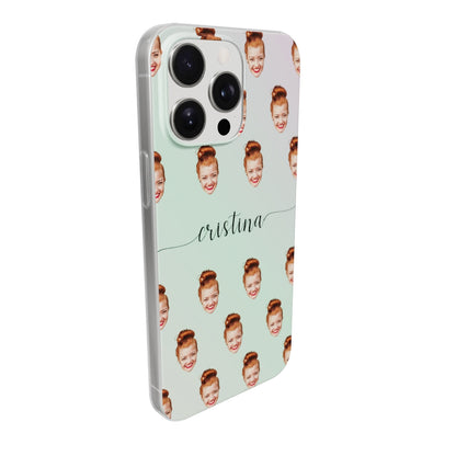 Face & Swirls - Personalised iPhone Case
