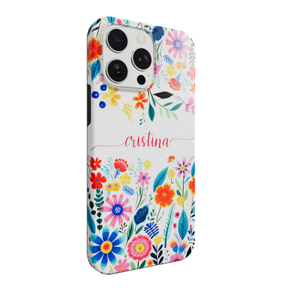 Happy Flowers - Personalised iPhone case