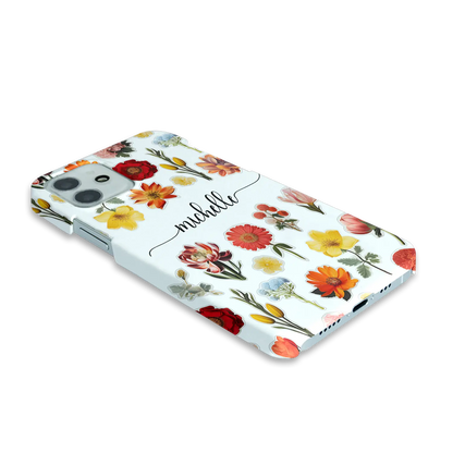 Flower Stickers - Personalised Galaxy A Case