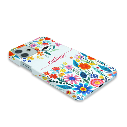 Happy Flowers - Personalised iPhone case