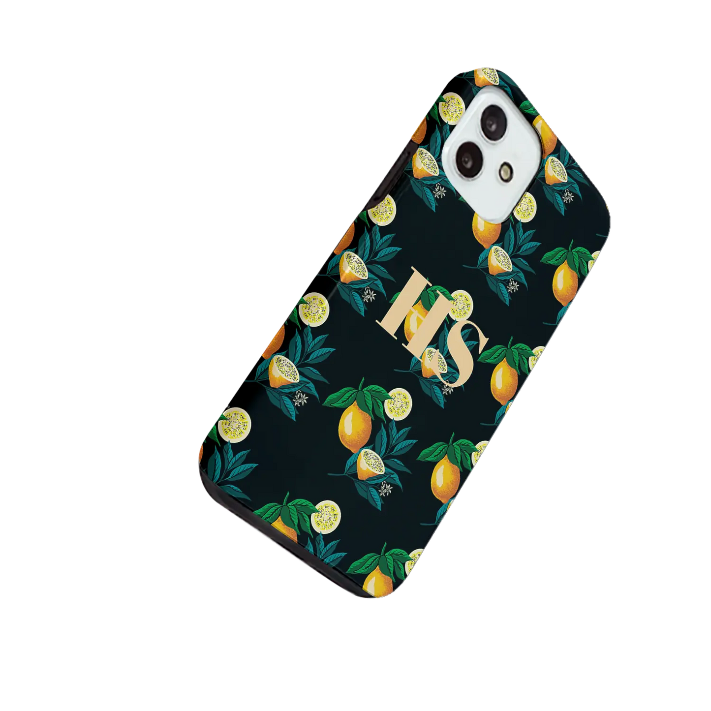 Lemon pattern - Personalised iPhone Case