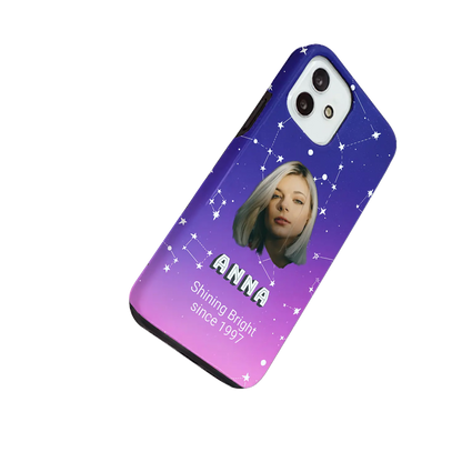 Let’s Face It - Constellations - Personalised iPhone Case