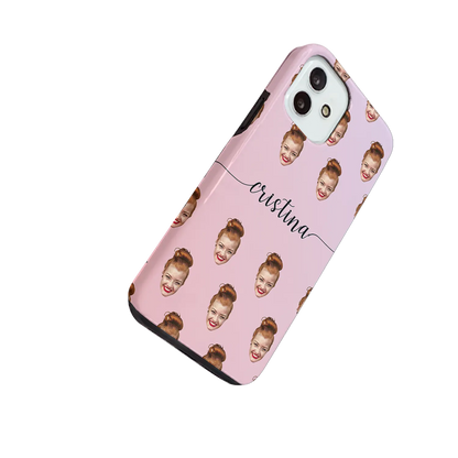 Face & Swirls - Personalised Galaxy S Case