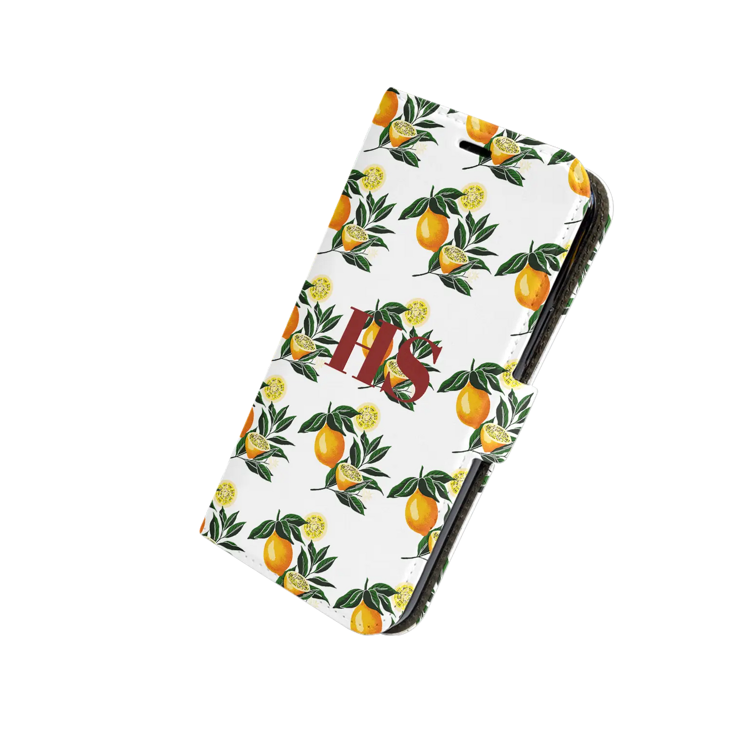 Lemon pattern - Personalised iPhone Case