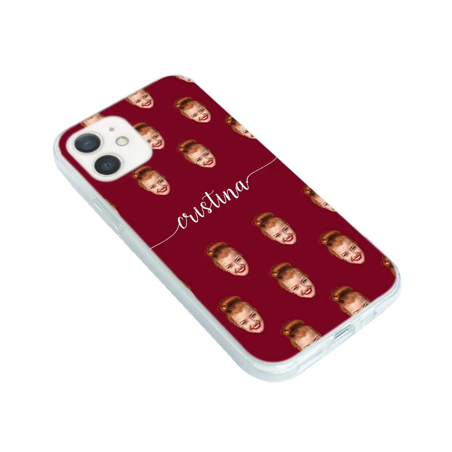 Cara y remolinos - Funda personalizada para iPhone