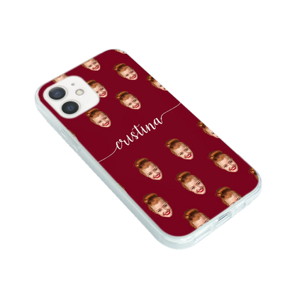 Cara y remolinos - Funda personalizada para iPhone