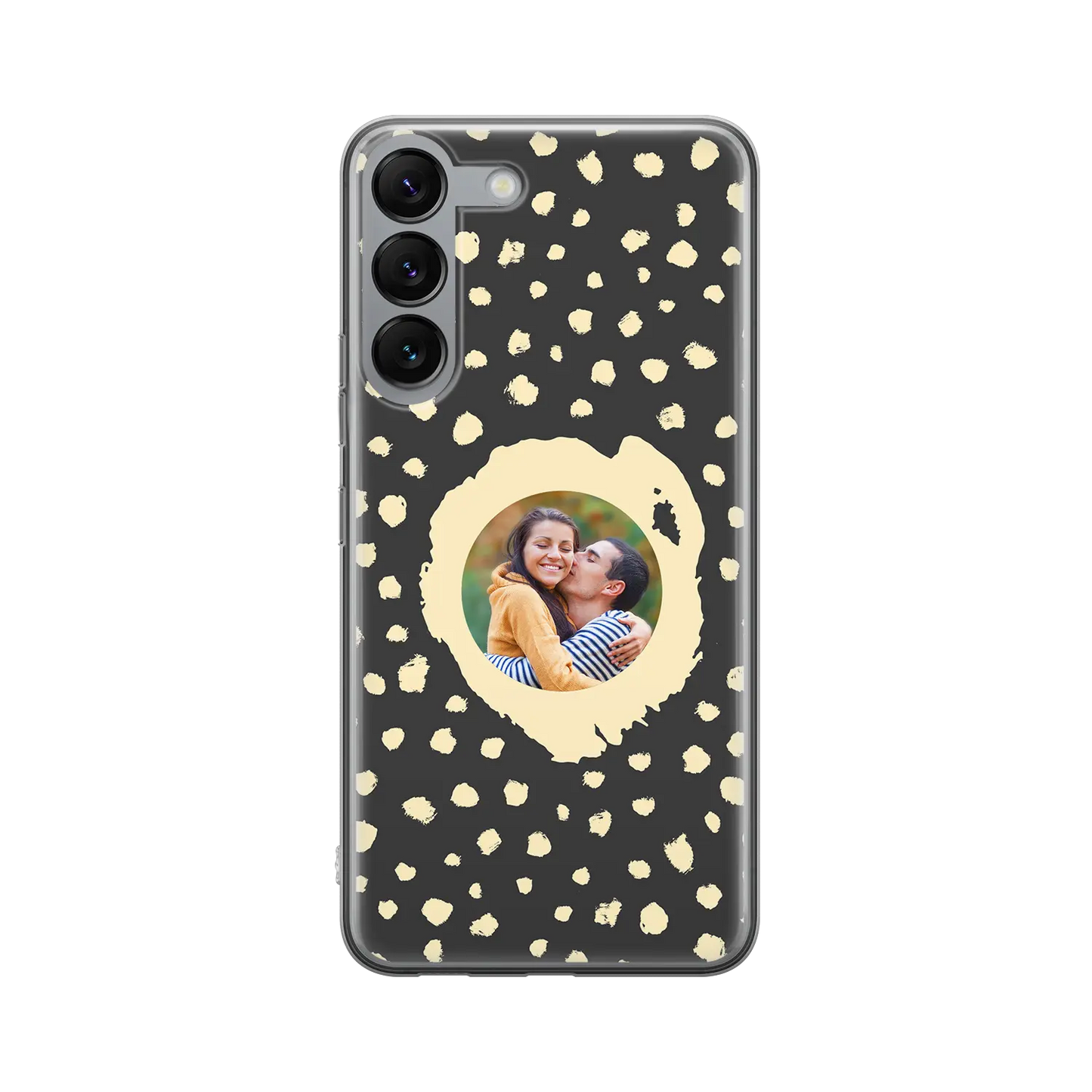 Grunge Dots Picture Style - Custom Galaxy S Case