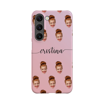 Cara y remolinos - Funda personalizada Galaxy S