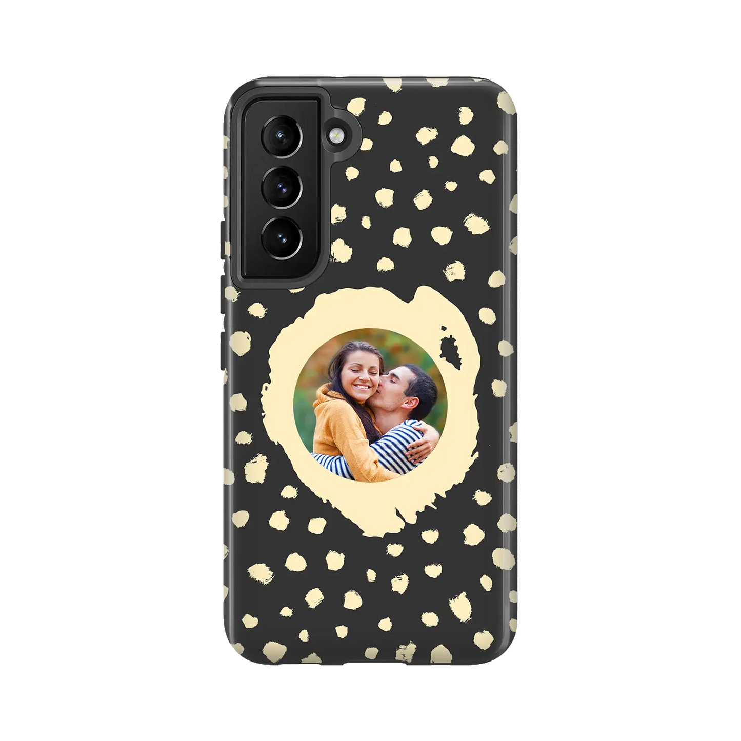 Estilo Cuadro Puntos Grunge - Carcasa personalizada Galaxy S