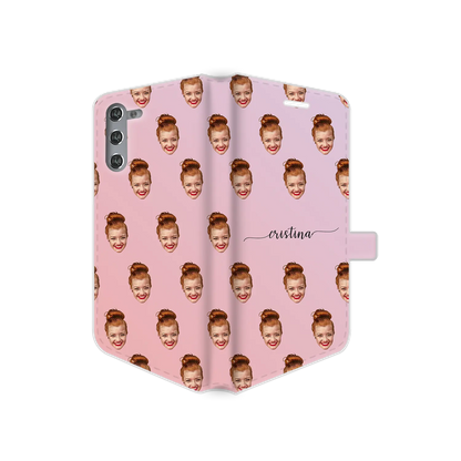 Cara y remolinos - Funda personalizada Galaxy S