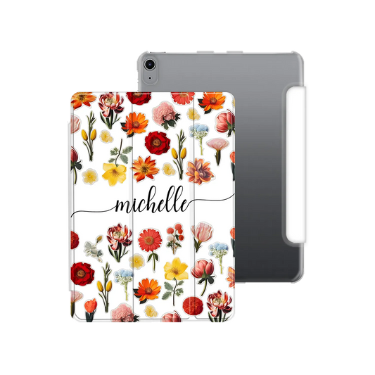 Pegatinas de flores - iPad personalizado carcasa