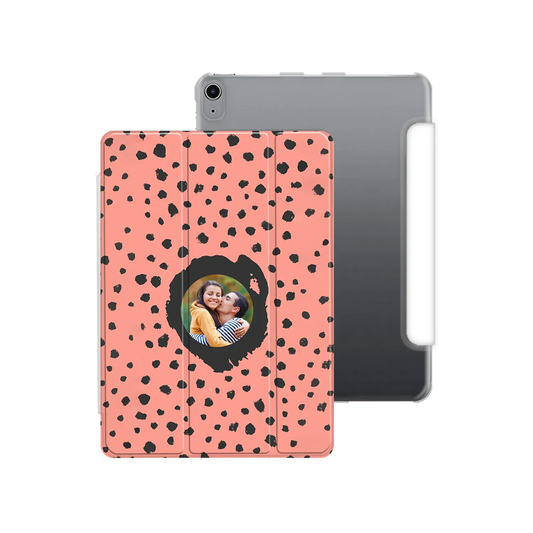 Grunge Dots Foto Style - Funda personalizada para iPad