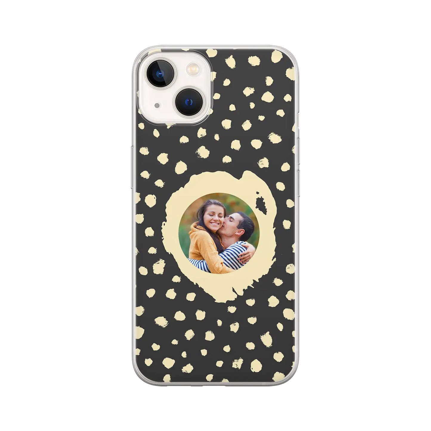 Estilo de imagen Grunge Dots - Carcasa personalizada iPhone