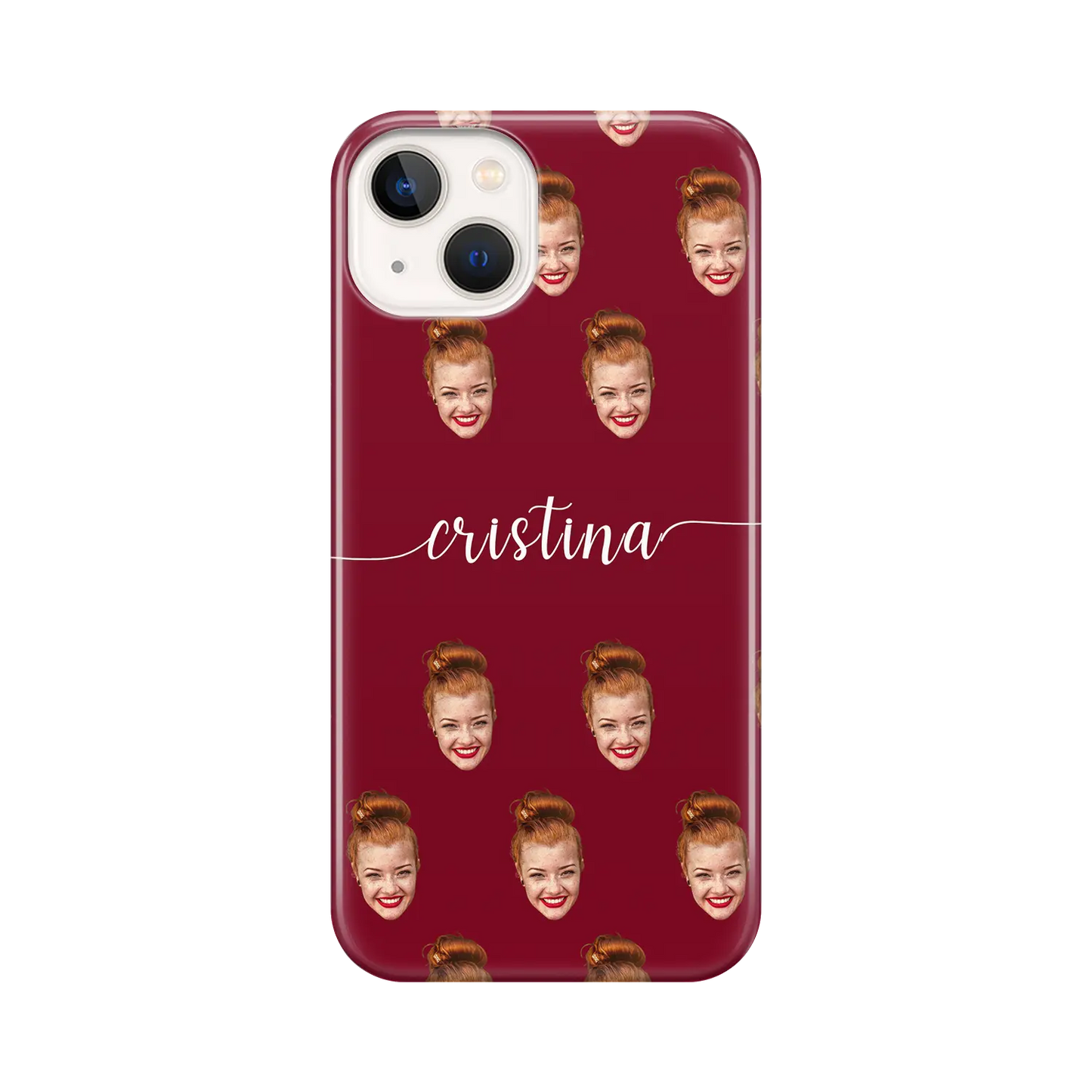 Cara y remolinos - Funda personalizada para iPhone